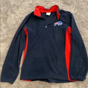 Buffalo Bills 1/4 zip fleece w hoodie pocket